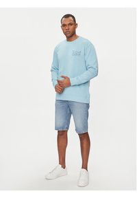 Lee Bluza Wobbly 112349357 Błękitny Regular Fit. Kolor: niebieski. Materiał: bawełna #5