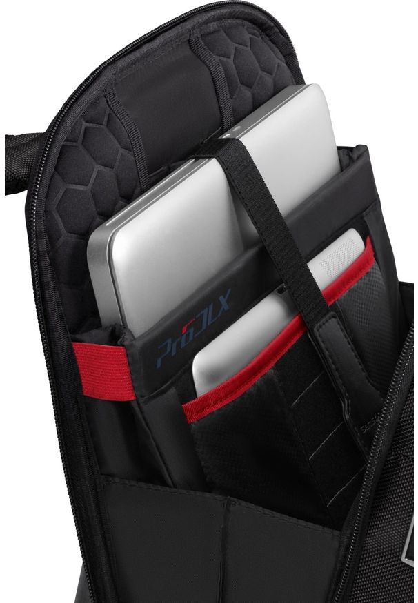 Plecak Samsonite 147139 1041 14.1'' PRO-DLX 6 czarny. Kolor: czarny. Materiał: materiał, skóra. Wzór: kolorowy. Styl: biznesowy, elegancki