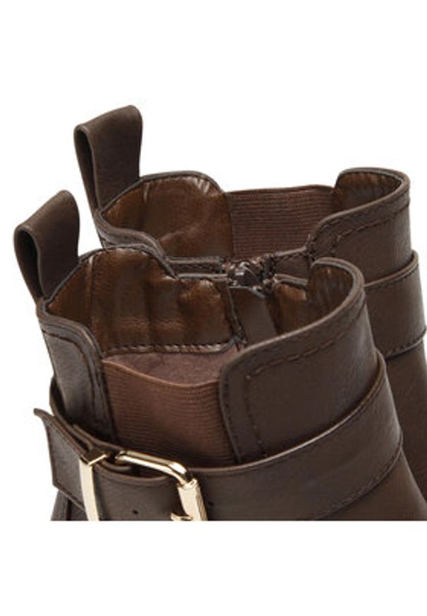 Clara Barson Botki WS2265-07 Brązowy. Kolor: brązowy. Materiał: skóra