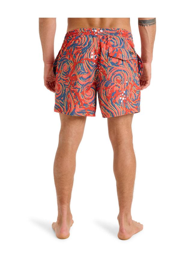 Quiksilver - Szorty kąpielowe dla Mężczyzn SURFSILK STRAIGHT 16" Różowy. Kolor: wielokolorowy. Materiał: elastan, poliester, materiał. Styl: sportowy