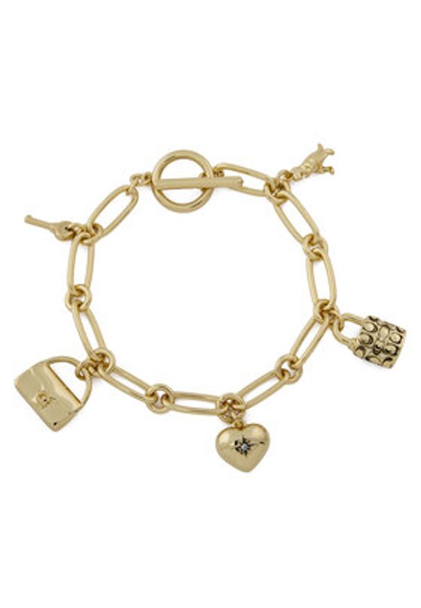 Coach Bransoletka 37448318 Złoty. Materiał: metalowe. Kolor: złoty