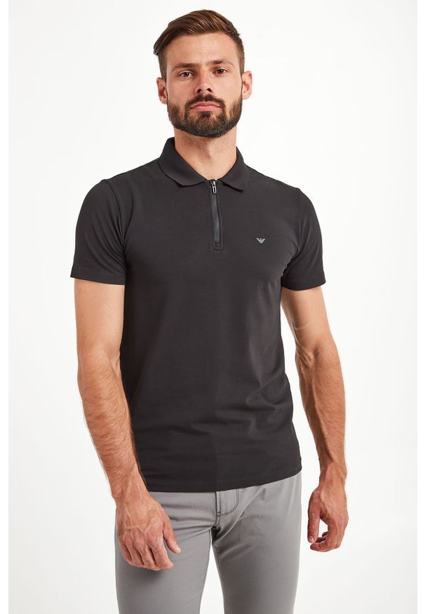 Koszulka polo Emporio Armani z nadrukiem, sportowa, polo