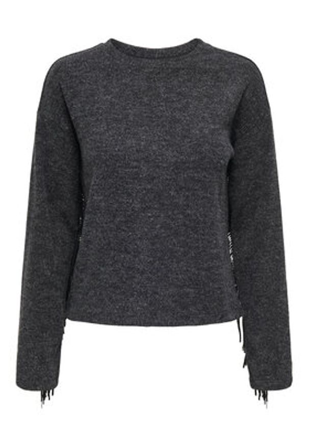 only - ONLY Sweter Jake 15355819 Szary Regular Fit. Kolor: szary. Materiał: syntetyk