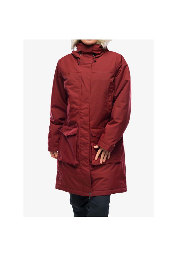 Fjällräven - Kurtka zimowa damska Fjallraven Nuuk Lite Parka. Kolor: czerwony. Sezon: zima