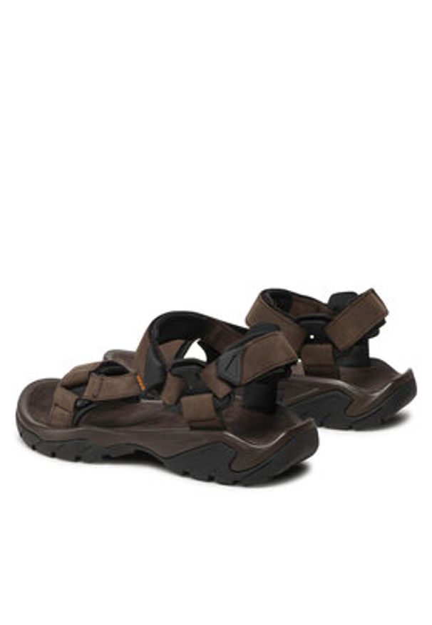 Teva Sandały M Terra Fi 5 Universal Leather 1099442 Brązowy. Kolor: brązowy. Materiał: nubuk, skóra