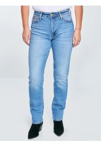 Big-Star - Jeansy damskie proste niebieskie Charlotte 485. Okazja: na co dzień. Stan: podwyższony. Kolor: niebieski. Styl: casual, vintage #2