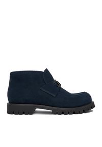 Badura Półbuty EO-ASPEN-LT221-451-3 Granatowy. Kolor: niebieski. Materiał: skóra, zamsz