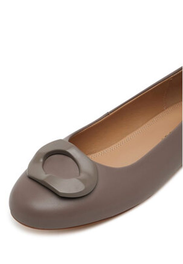 Sergio Bardi Baleriny WYL3692-2Z-SB Szary. Kolor: szary. Materiał: skóra