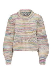 only - ONLY Sweter 15259443 Kolorowy Regular Fit. Materiał: syntetyk. Wzór: kolorowy