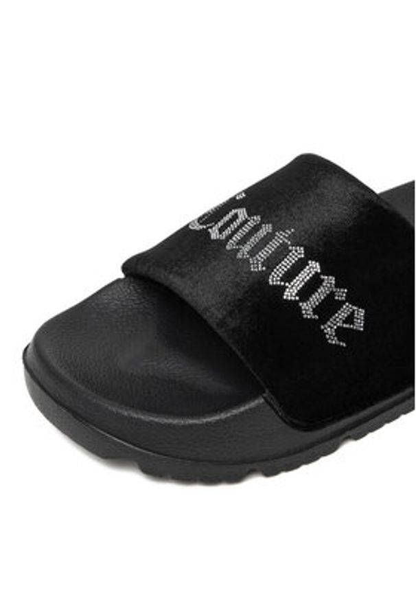 Juicy Couture Klapki PJC5 Czarny. Kolor: czarny. Materiał: materiał