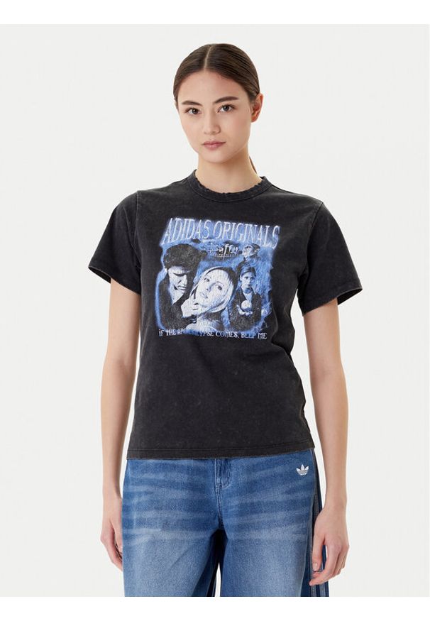 Adidas - adidas T-Shirt 20th Century Fox Disney JX1278 Czarny Regular Fit. Kolor: czarny. Materiał: bawełna. Wzór: motyw z bajki