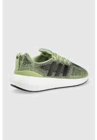 adidas Originals sneakersy Swift Run GZ3505 kolor zielony GZ3505-MGLM/BLK. Nosek buta: okrągły. Zapięcie: sznurówki. Kolor: zielony. Materiał: materiał. Sport: bieganie #5