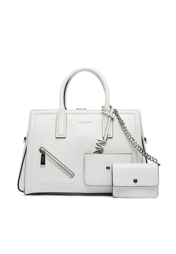 MICHAEL Michael Kors Torebka Laila 30S6S9IS2L Biały. Kolor: biały. Materiał: skórzane