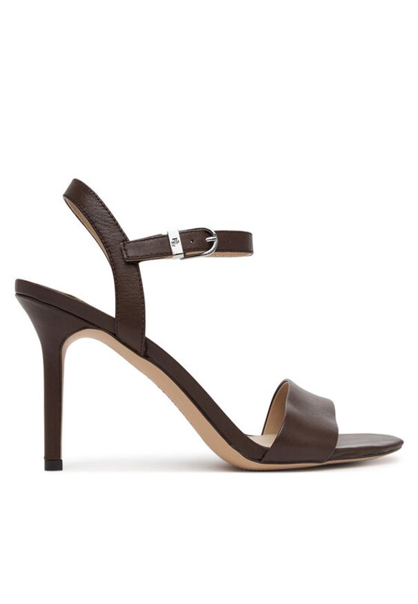 Lauren Ralph Lauren - LAUREN RALPH LAUREN Sandały 802940727011 Brązowy. Kolor: brązowy. Materiał: skóra