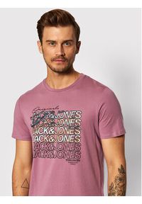 Jack & Jones - Jack&Jones T-Shirt Swirl 12193665 Różowy Regular Fit. Kolor: różowy. Materiał: bawełna