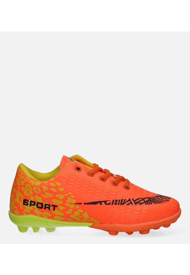 Casu - Pomarańczowe buty sportowe korki sznurowane casu 20m1/m. Kolor: żółty, wielokolorowy, pomarańczowy