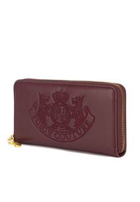 Juicy Couture Duży Portfel Damski BIJXT8652WVP Bordowy. Kolor: czerwony