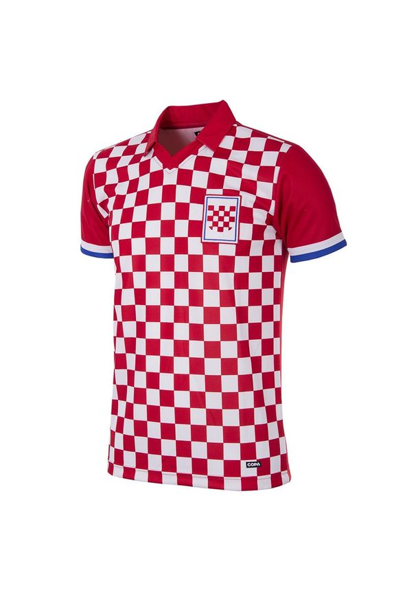 COPA FOOTBALL - Koszulka piłkarska retro - dorosły - Chorwacja 1990 - Czerwona-Biała. Kolor: czerwony, biały, wielokolorowy. Sport: piłka nożna