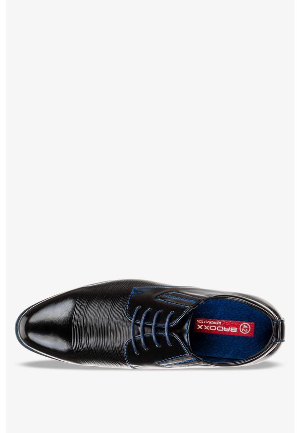 Casu - Czarne buty wizytowe sznurowane casu mxc408. Kolor: czarny. Styl: wizytowy