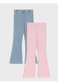 Sinsay - Spodnie dzwony z efektem sprania 2 pack - wielobarwny #1