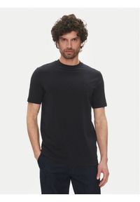 Karl Lagerfeld - KARL LAGERFELD T-Shirt 755750 552221 Granatowy Regular Fit. Typ kołnierza: dekolt w karo. Kolor: niebieski. Materiał: bawełna #1