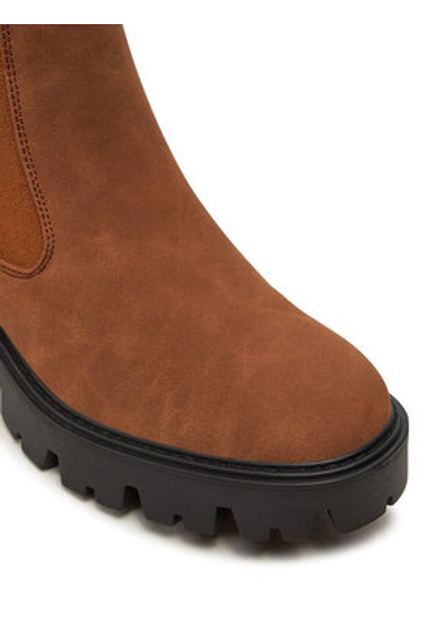 ONLY Shoes Sztyblety Onlbetty 15274563 Brązowy. Kolor: brązowy. Materiał: skóra