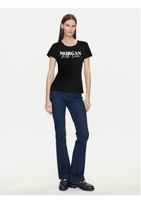 Morgan T-Shirt 241-DUNE Czarny Regular Fit. Kolor: czarny. Materiał: bawełna #6