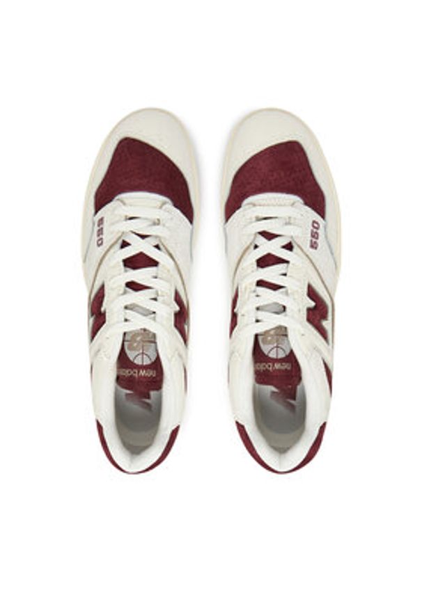 New Balance Sneakersy BB550LEZ Beżowy. Kolor: beżowy. Materiał: skóra