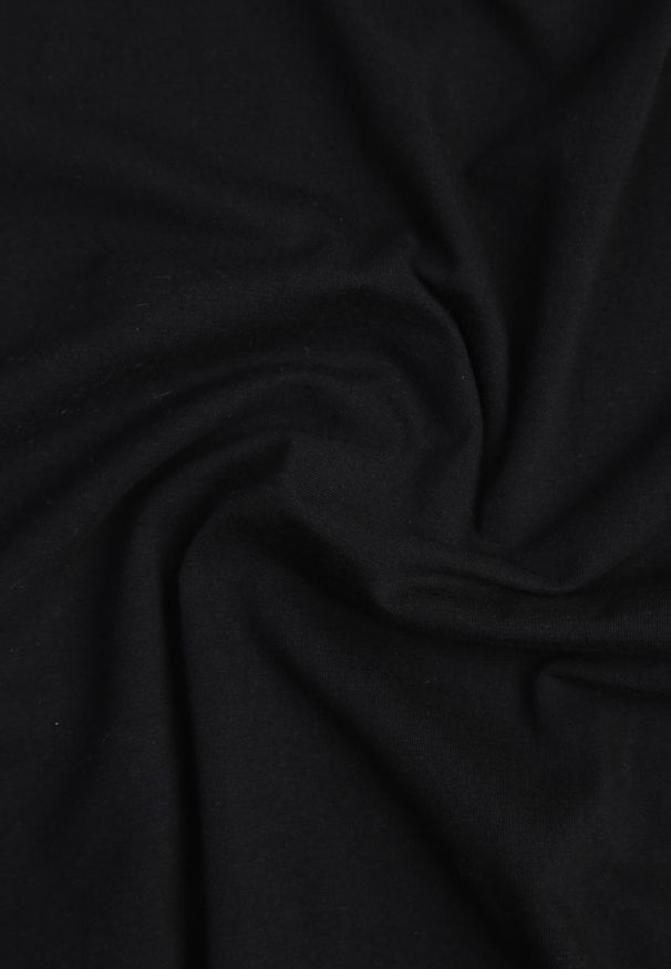 Renee - Czarny Bawełniany T-shirt Wiązany u Dołu Sunalina. Okazja: na co dzień. Kolor: czarny. Materiał: bawełna. Styl: casual