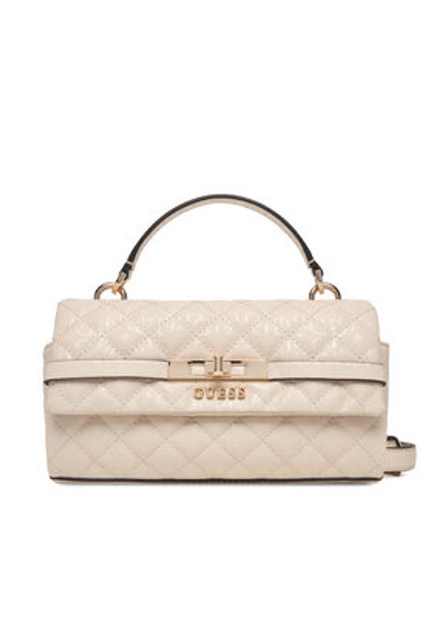 Guess Torebka Idra HWGG81 57200 Beżowy. Kolor: beżowy. Materiał: skórzane