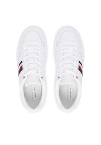 TOMMY HILFIGER - Tommy Hilfiger Sneakersy Icon Court Light Webbing FW0FW09602 Biały. Kolor: biały. Materiał: skóra #2