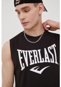 EVERLAST - Everlast t-shirt bawełniany kolor czarny. Kolor: czarny. Materiał: bawełna. Wzór: nadruk #5