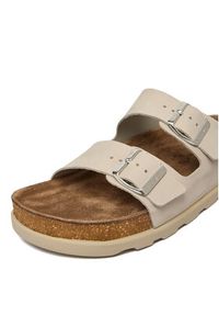 Rieker Klapki CEO-V3190-40 Beżowy. Kolor: beżowy. Materiał: zamsz, skóra #4