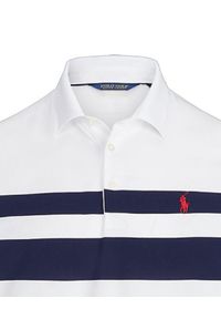 Ralph Lauren - RALPH LAUREN - Koszulka Polo Golf Slim Fit. Typ kołnierza: polo, golf. Kolor: biały. Materiał: prążkowany, tkanina. Wzór: haft #2