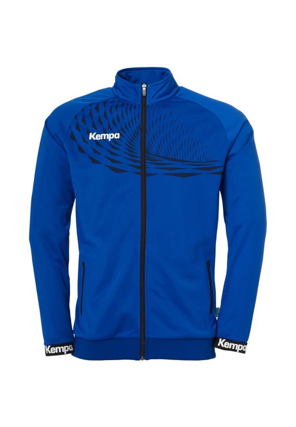 KEMPA - Dziecięca poliestrowa bluza dresowa Kempa Wave 26. Kolor: niebieski. Materiał: dresówka, poliester. Sport: piłka ręczna