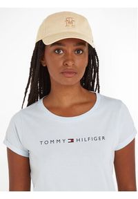 TOMMY HILFIGER - Tommy Hilfiger Czapka z daszkiem Beach Summer Soft Cap AW0AW16170 Beżowy. Kolor: beżowy. Materiał: materiał #3