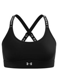 Stanik fitness cardio Under Armour Infinity Mid Covered. Kolor: czarny. Sport: fitness