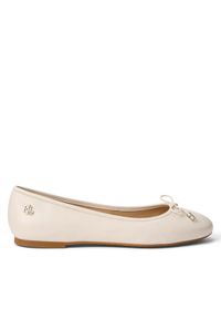 Lauren Ralph Lauren - LAUREN RALPH LAUREN Baleriny 802940728006 Écru. Materiał: skóra #1