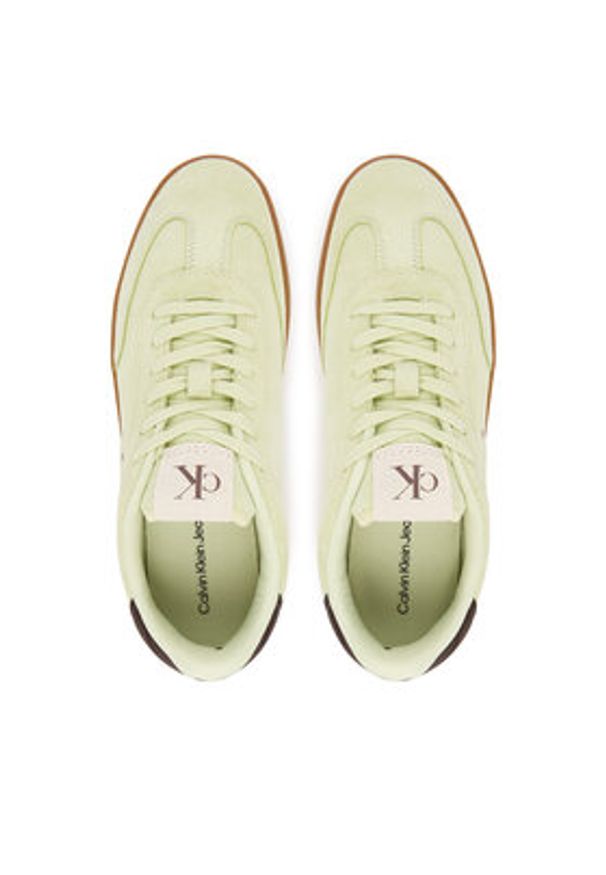 Calvin Klein Jeans Sneakersy Classic Cupsole Mg Su YM0YM01300 Biały. Kolor: biały. Materiał: skóra