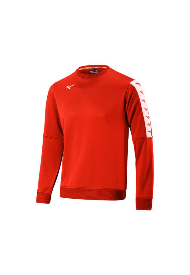 Bluza dziecięca Mizuno Nara Training. Kolor: czerwony. Sport: fitness, joga i pilates
