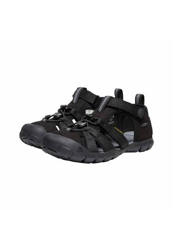 keen - Buty do chodzenia dla dzieci Keen Seacamp II Cnx. Zapięcie: rzepy. Kolor: czarny. Materiał: guma, tkanina