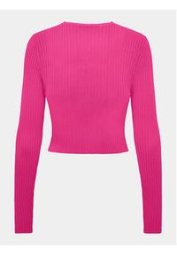 only - ONLY Bluzka Meddi 15311084 Różowy Slim Fit. Kolor: różowy. Materiał: syntetyk #2