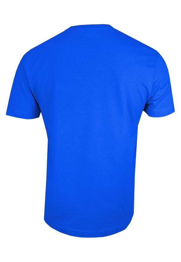 Niebieski t-shirt Stedman casualowy, na co dzień, z krótkim rękawem, krótki