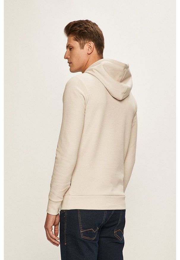 Premium by Jack&Jones - Bluza. Okazja: na co dzień. Typ kołnierza: kaptur. Kolor: szary. Materiał: dzianina. Wzór: gładki. Styl: casual