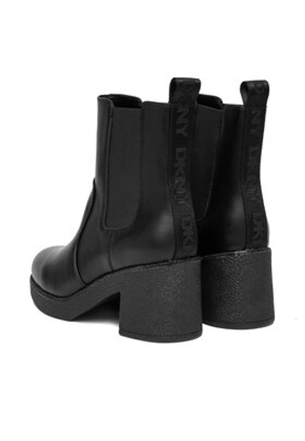 DKNY Botki Teenie Platform BO K4500741 Czarny. Kolor: czarny. Materiał: skóra. Obcas: na platformie