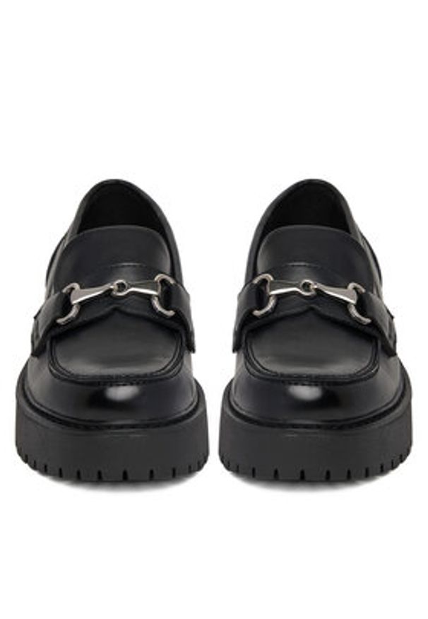 DeeZee Loafersy 18638-14 Czarny. Kolor: czarny. Materiał: materiał, syntetyk