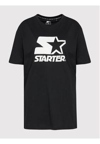 Starter T-Shirt SMG-008-BD Czarny Regular Fit. Kolor: czarny. Materiał: bawełna #2