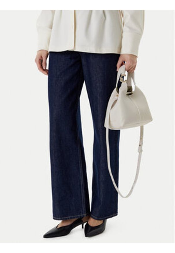 Coccinelle Torebka SHA Coccinelle C-Easy E1 SHA 58 01 01 Écru. Materiał: skórzane