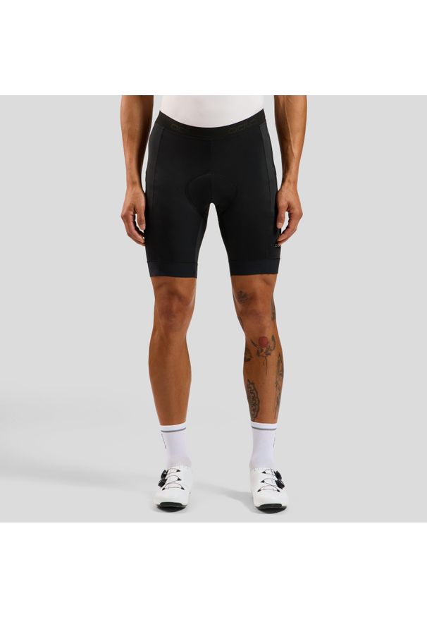 Spodenki rowerowe męskie Odlo short ZEROWEIGHT. Kolor: czarny, szary, wielokolorowy