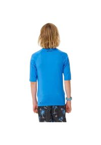 Koszulka do pływania dziecięca Rip Curl Lycra Brand Wave UPF. Kolor: niebieski. Materiał: lycra. Sport: pływanie